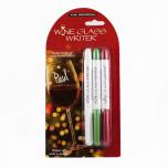 The Original Wine Glass Writer - Holiday Colors 3 pack 0