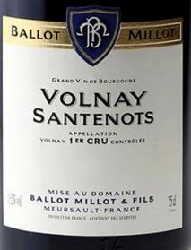 Domaine Ballot Millot & Fils - Volnay Santenots 1er Cru 2018