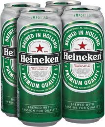 Heineken - Premium Lager (4 pack 16oz cans) (4 pack 16oz cans)